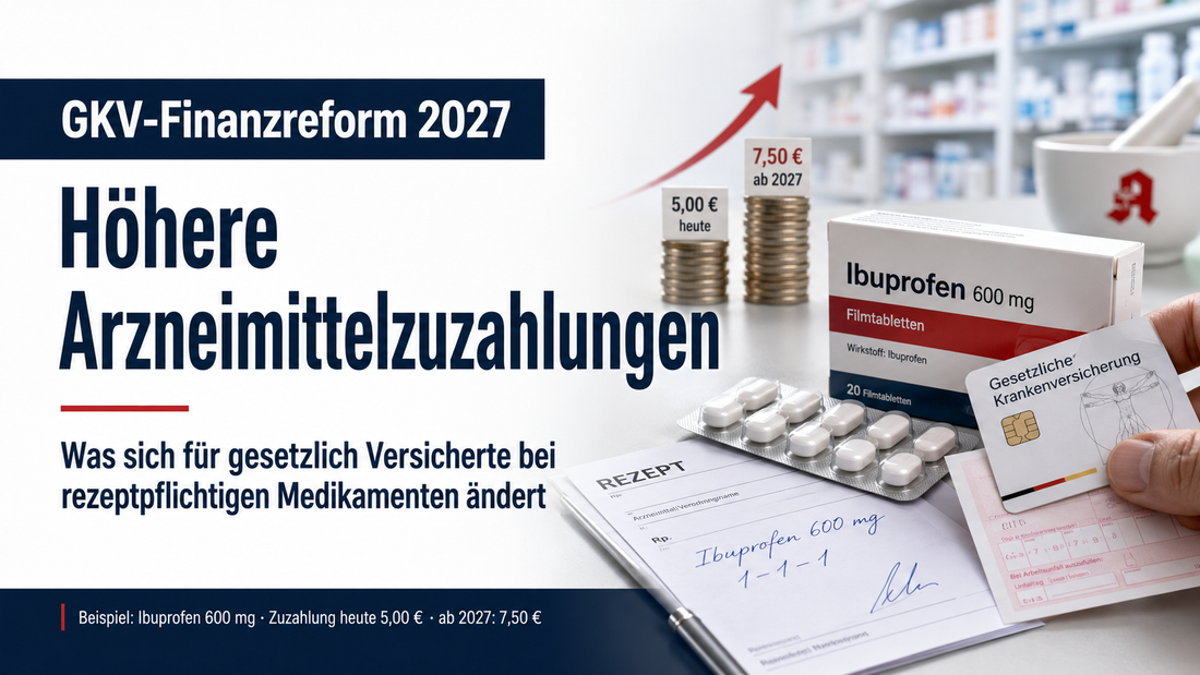 GKV-Finanzreform 2027: Höhere Arzneimittelzuzahlungen für Patienten