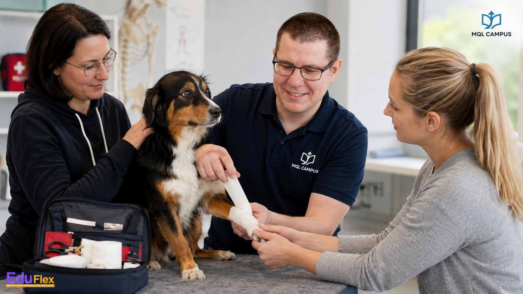 Erste-Hilfe-Kurs am Hund